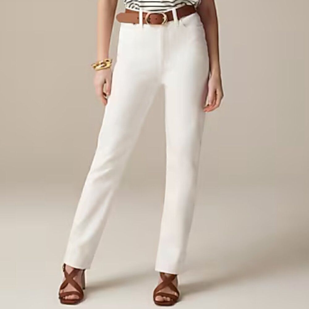 J. Crew Classic straight jean in white NWT